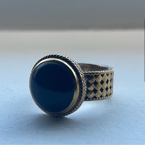 Anna Beck Black Onyx Ring Size 9 - Picture 4 of 4